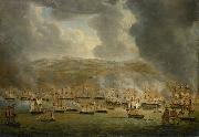 Gerardus Laurentius Keultjes The assault on Algiers by the allied Anglo-Dutch squadron oil painting